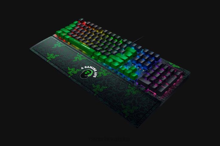 Razer X *A Bathing Ape blackwidow v3 - zeleni prekidač - nas zelena tipkovnica T26R860