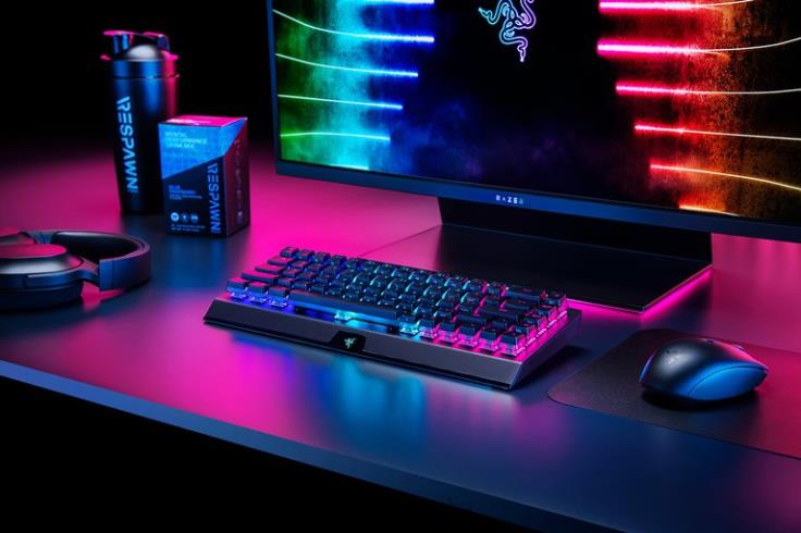 Razer blackwidow v3 mini hyperspeed - fantomsko izdanje - žuti prekidač - nas crno tipkovnica T26R864
