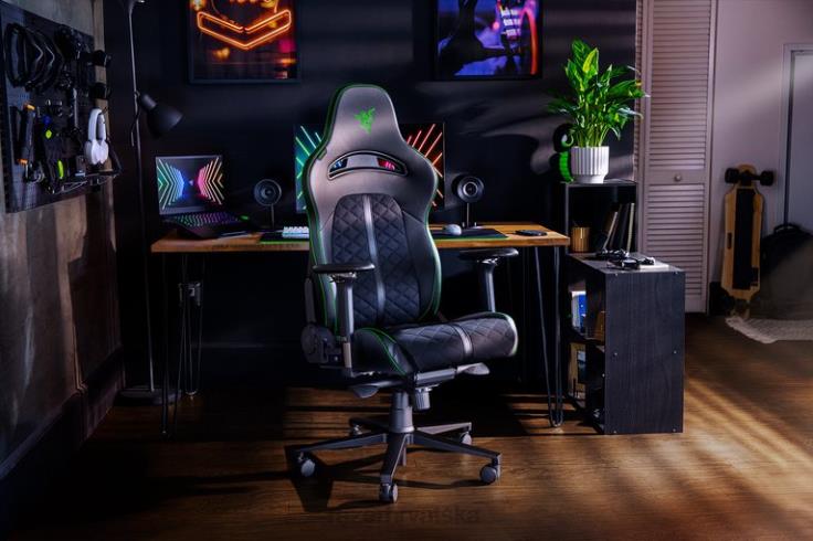 Razer enki zelena igraća stolica T26R8131