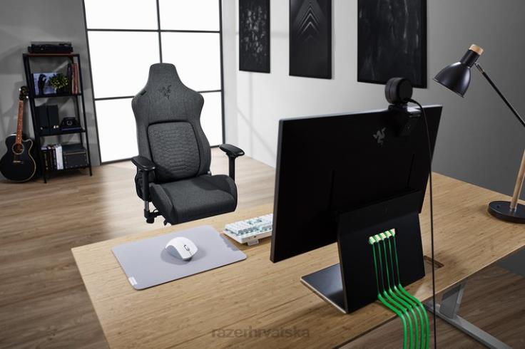 Razer iskur - tkanina tamnosive boje jedna boja igraća stolica T26R8137