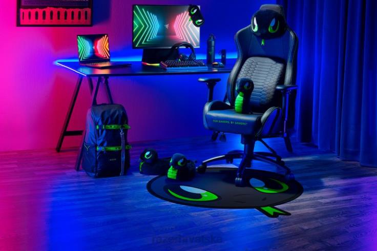Razer sneki snek podni tepih jedna boja igraća stolica T26R8142